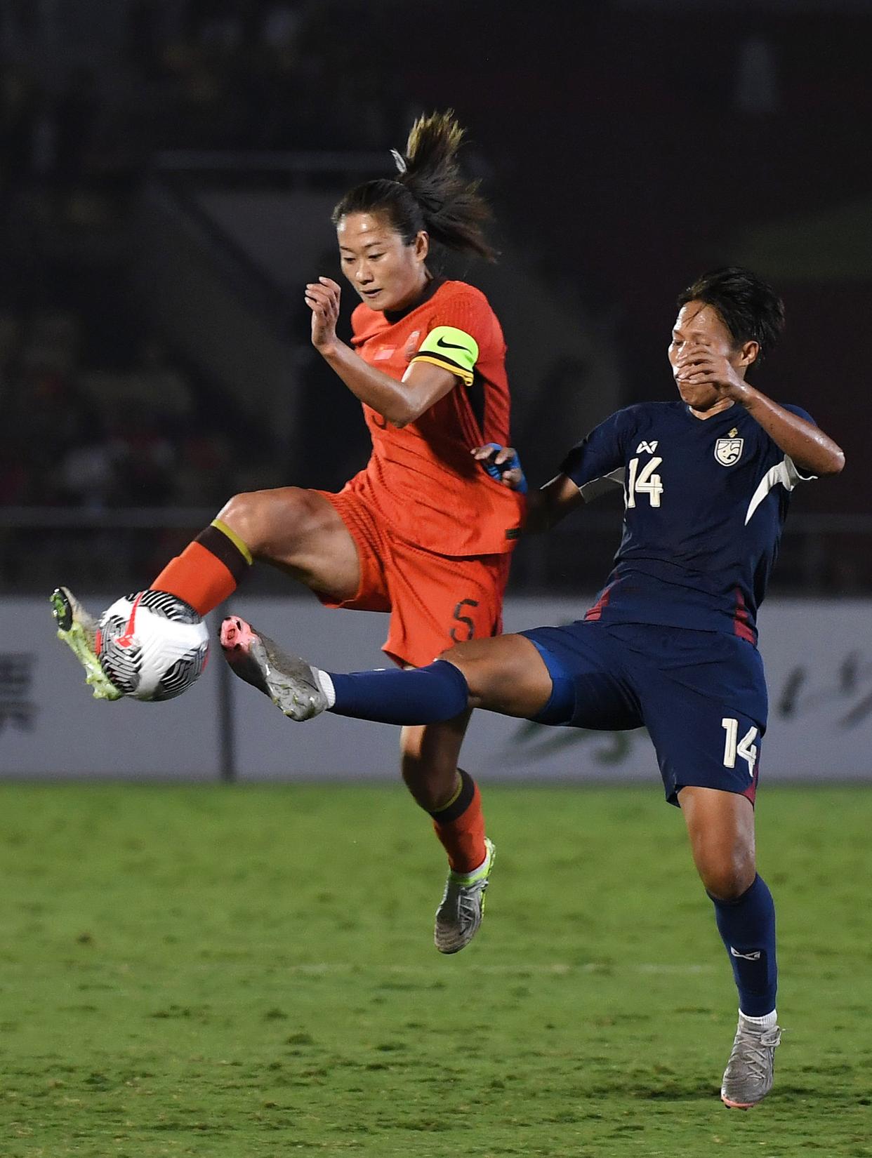 女足国家队备战认真，决心夺冠